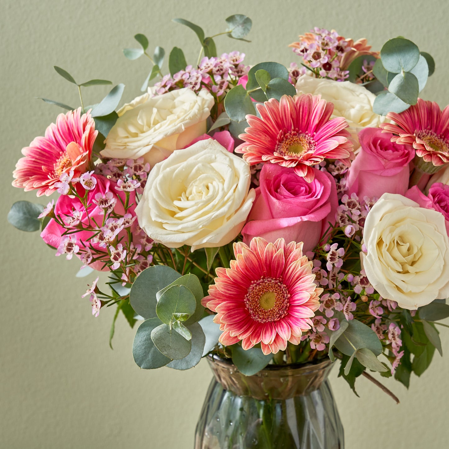 "Darling" Flowers in a Vase