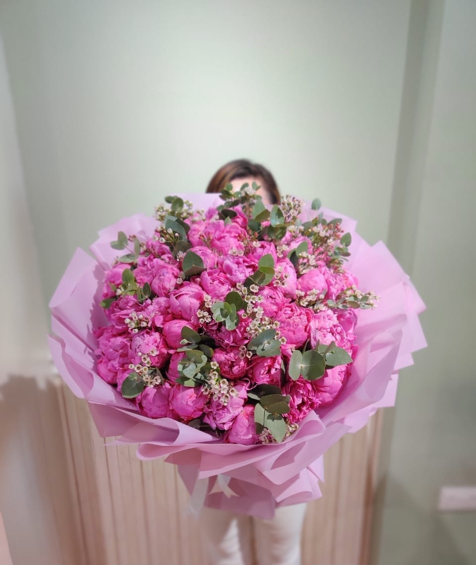 50 Pink Peony Bouquet