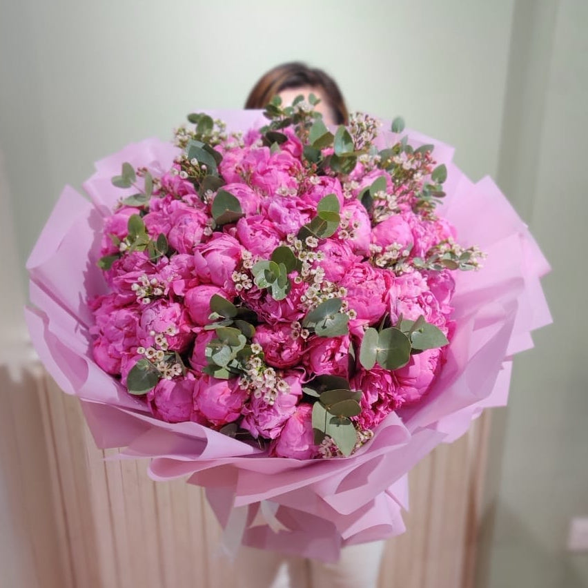 50 Pink Peony Bouquet