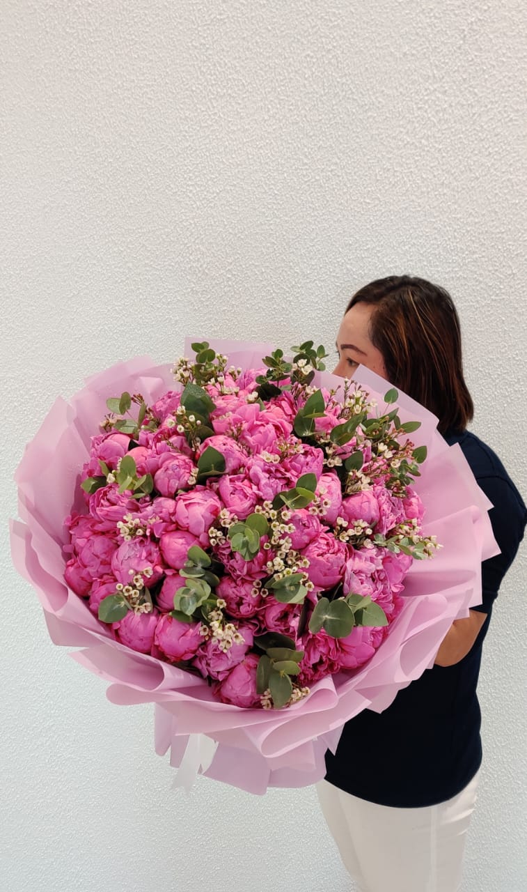 50 Pink Peony Bouquet