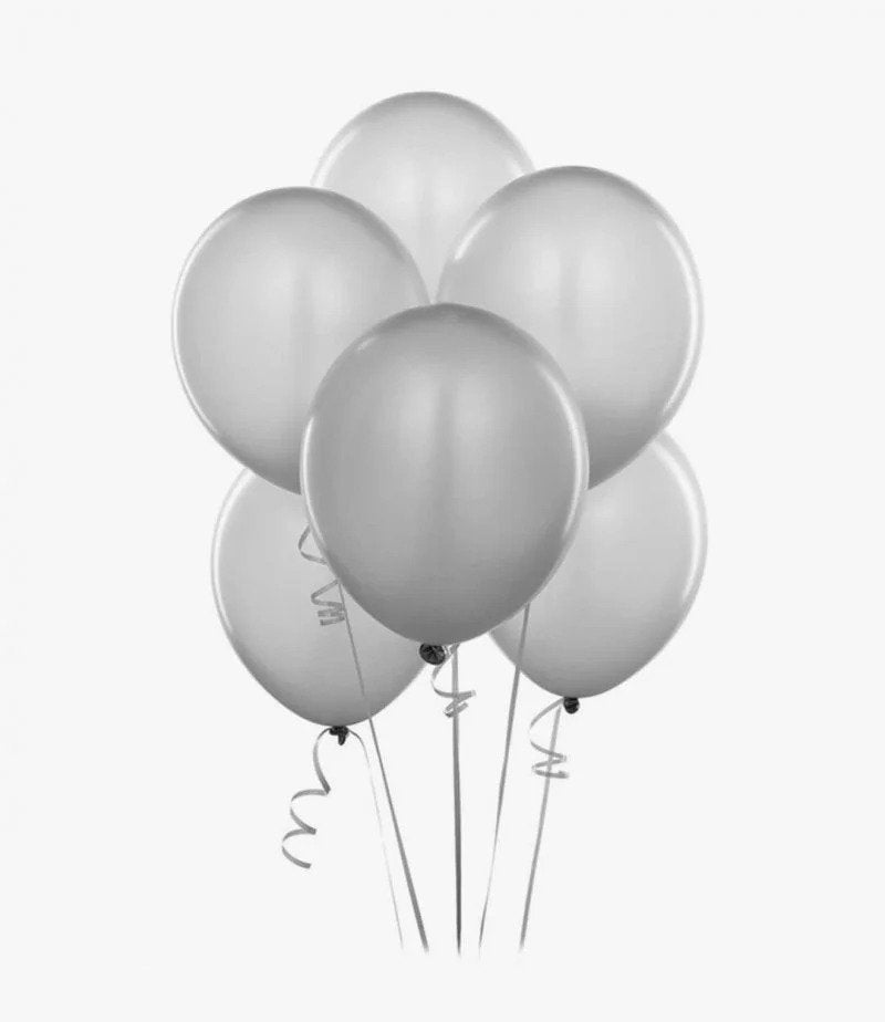 Silver Latex Balloons