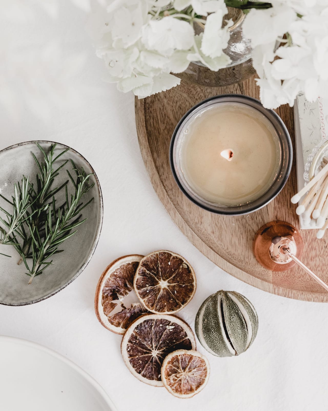 Lime, Mandarin & Rosemary Aromatherapy Soy Wax Candle
