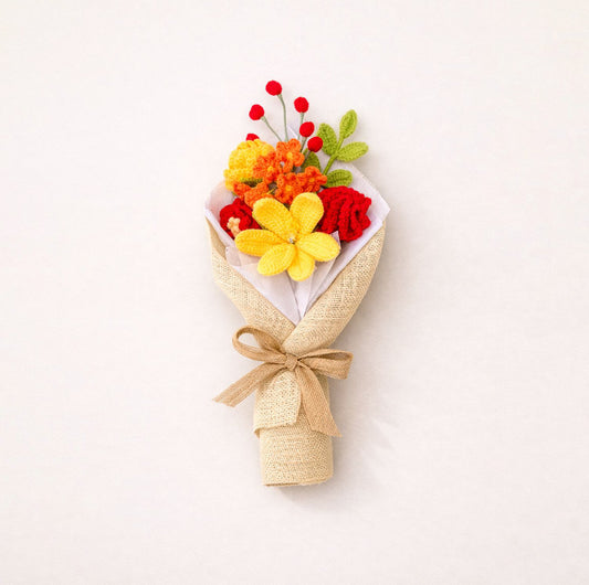 Sunset Blaze - Crochet Flowers