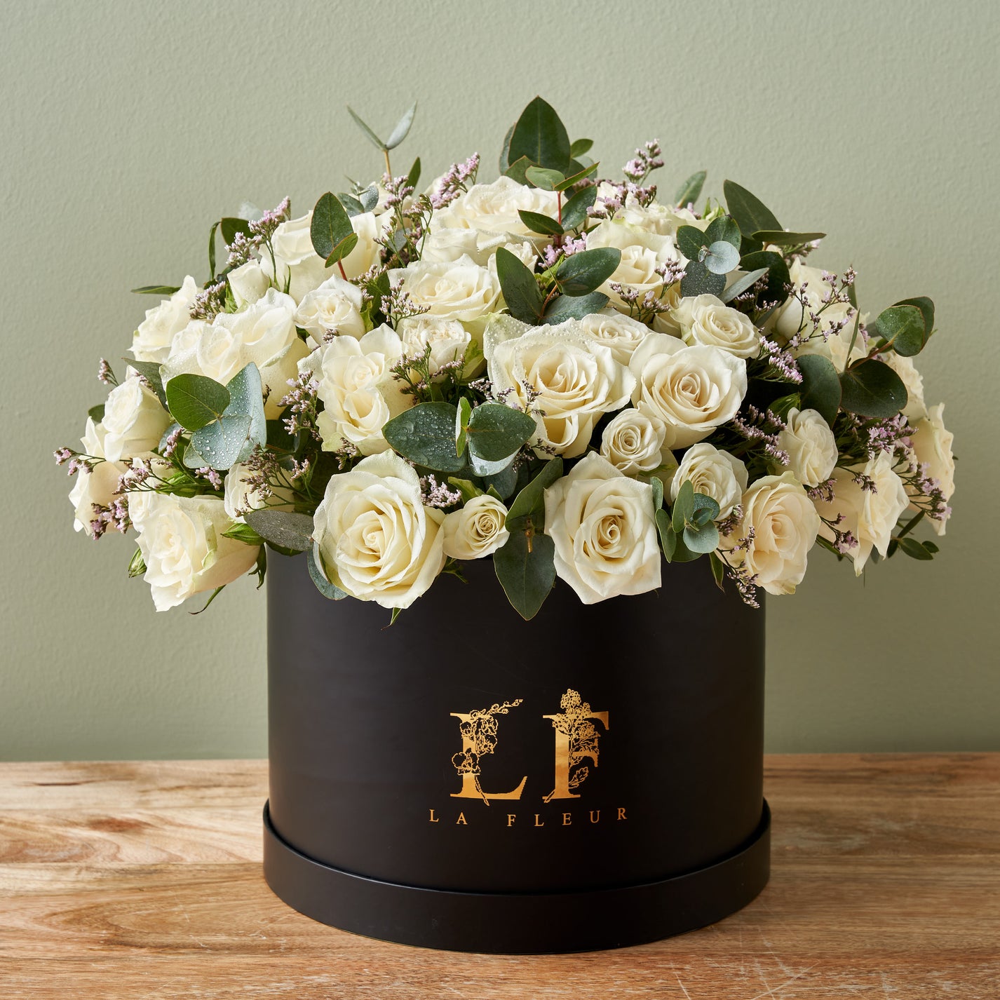 30 White Roses Box SameDay Roses Delivery Dubai