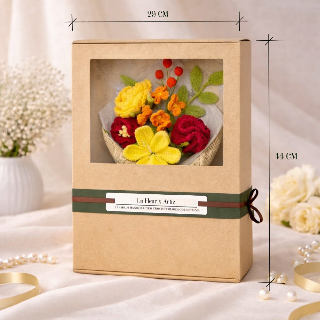 Sunset Blaze - Crochet Flowers