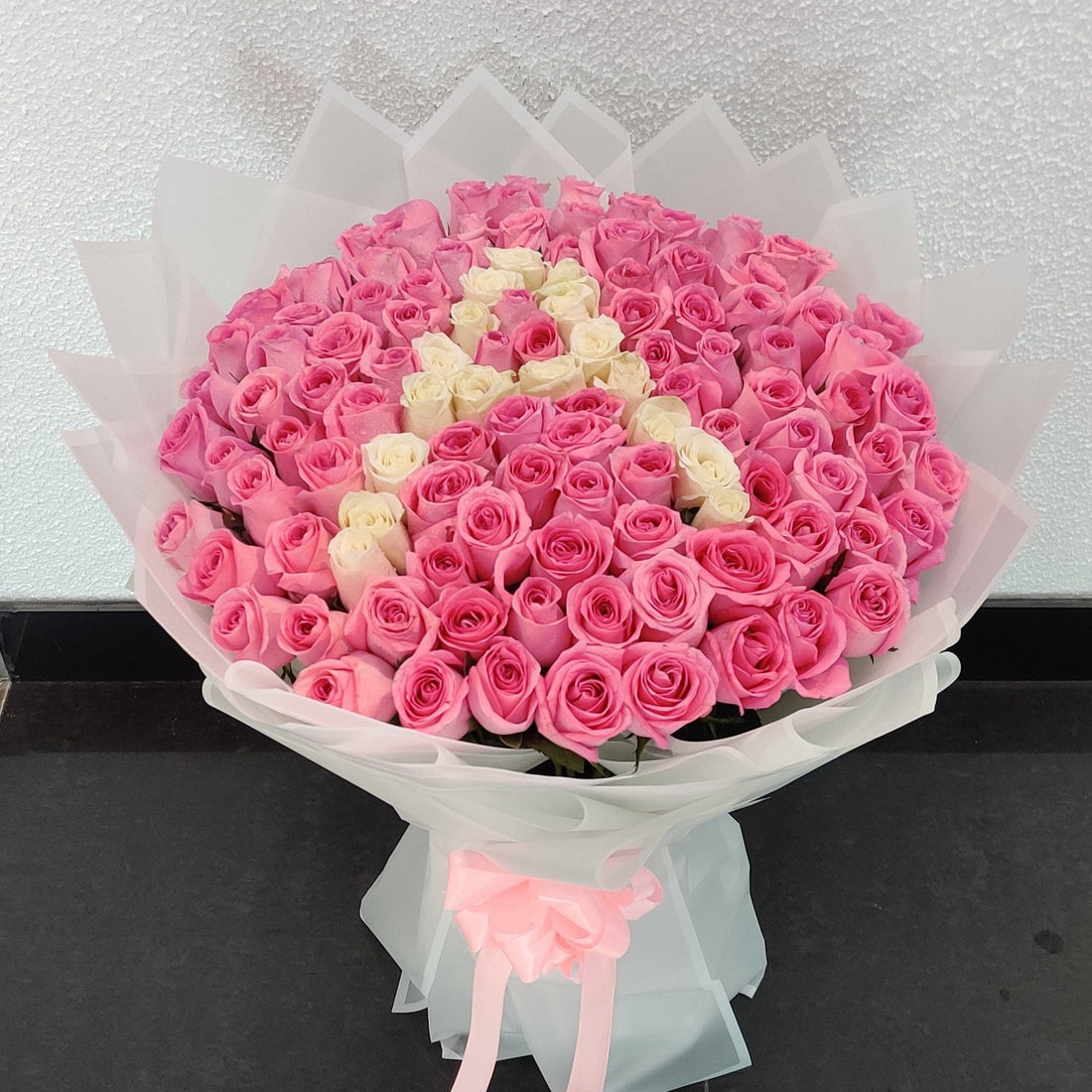 100 Roses Letter Bouquet