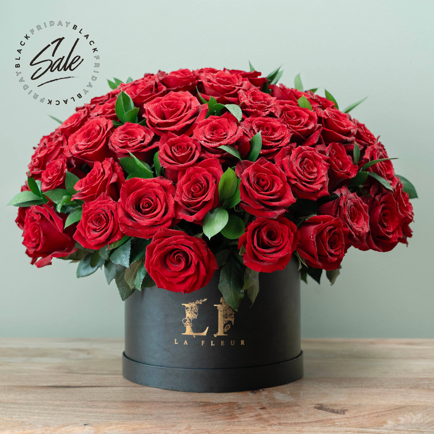 100 Red Roses Arrangement