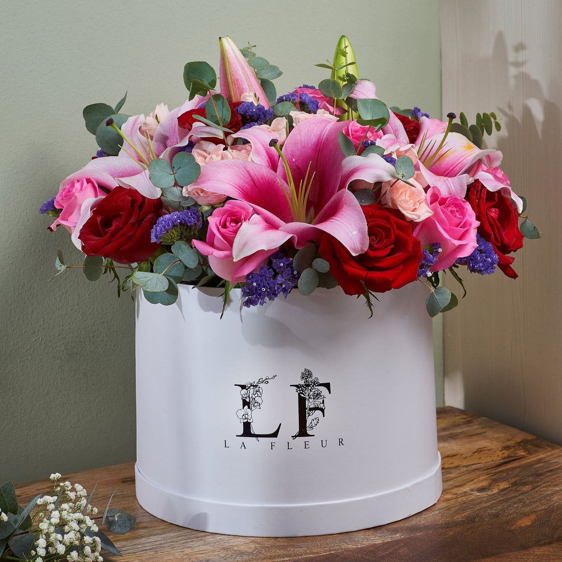 &quot;Flora&quot; Roses &amp; Lilies Flower Box