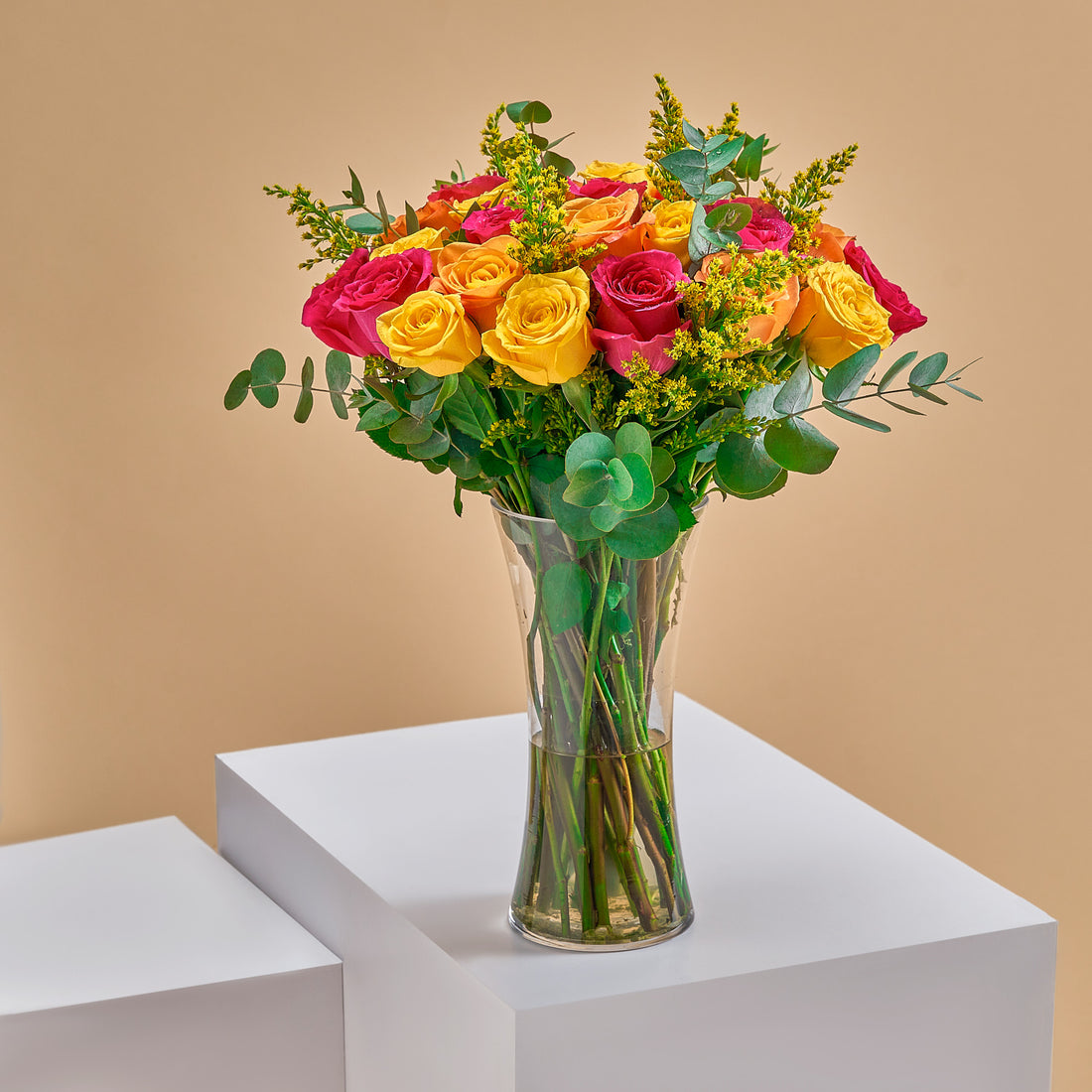 &quot;Spring Vibes&quot; Mixed Roses in a Vase