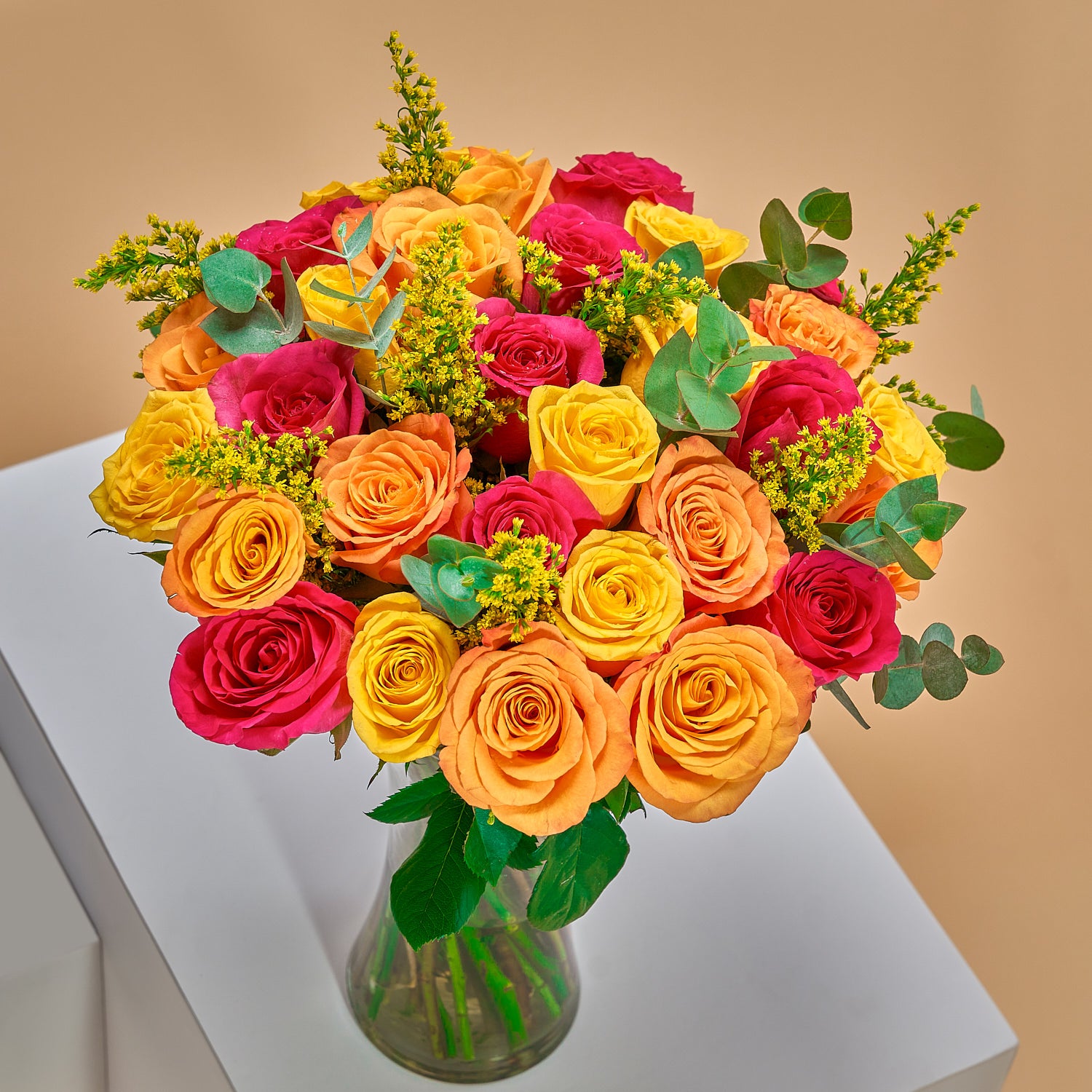 &quot;Spring Vibes&quot; Mixed Roses in a Vase