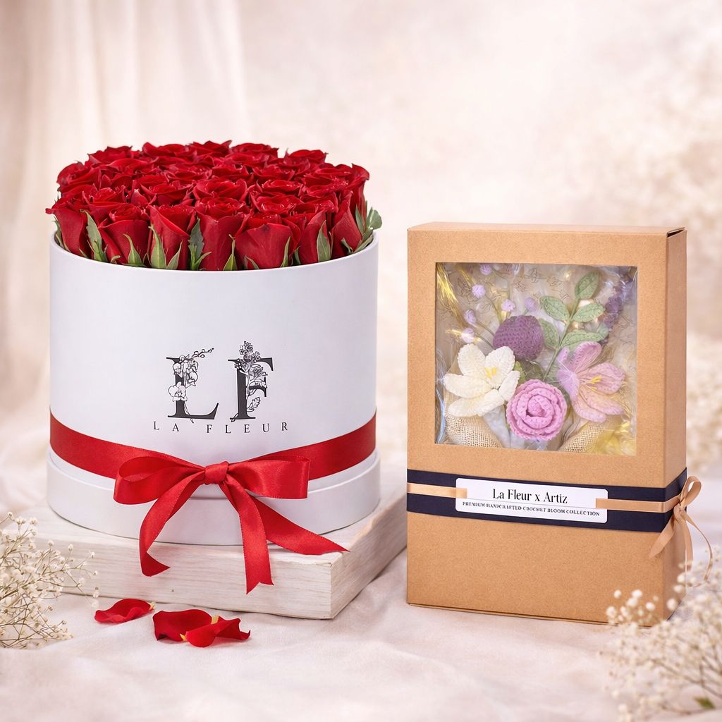 Bloom & Knot Collection - Roses in a Box & Crochet Flowers