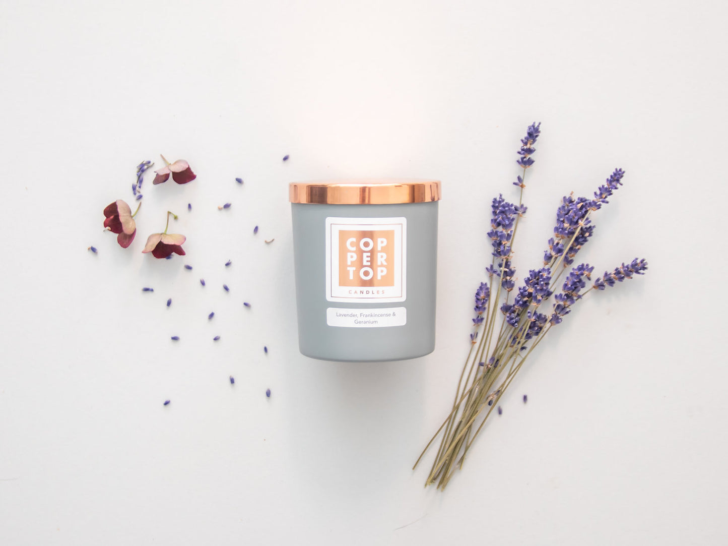 Lavender, Frankincense & Geranium Aromatherapy Soy Wax Candle