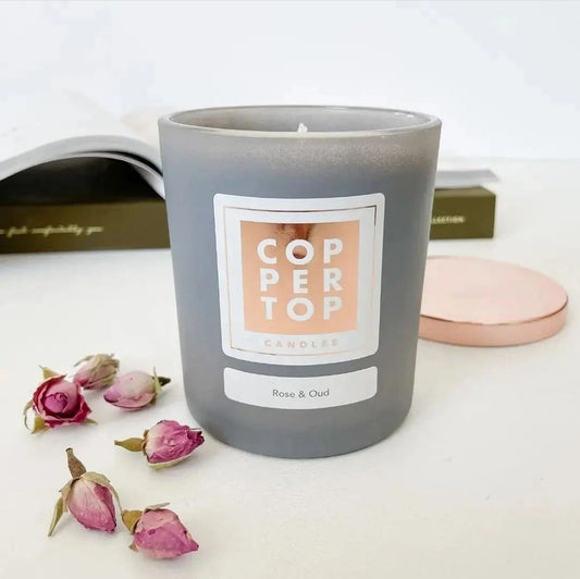 Rose & Oud Aromatherapy Soy Wax Candle
